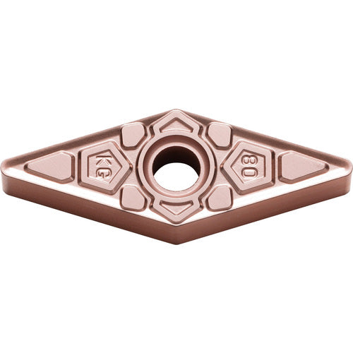 VNMG 333 KG CA310, 3/64″ Corner Radius, 3/16″ Thick, 3/8″ Inscribed Circle, TiCnulll2O3/Ti, Diamond, Turning Indexable Insert - Exact Tooling