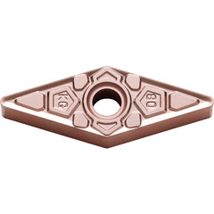 VNMG 333 KG CA310, 3/64″ Corner Radius, 3/16″ Thick, 3/8″ Inscribed Circle, TiCnulll2O3/Ti, Diamond, Turning Indexable Insert - Exact Tooling