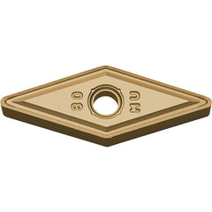 VNMG 331 MU CA6515, 1/64″ Corner Radius, 3/16″ Thick, 3/8″ Inscribed Circle, TiCnulll2O3/TiN, Diamond, Turning Indexable Insert - Exact Tooling