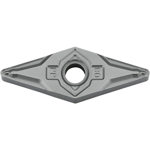VNMG 333 PP TN620, 3/64″ Corner Radius, 3/16″ Thick, 3/8″ Inscribed Circle, TiCN, Diamond, Turning Indexable Insert - Exact Tooling