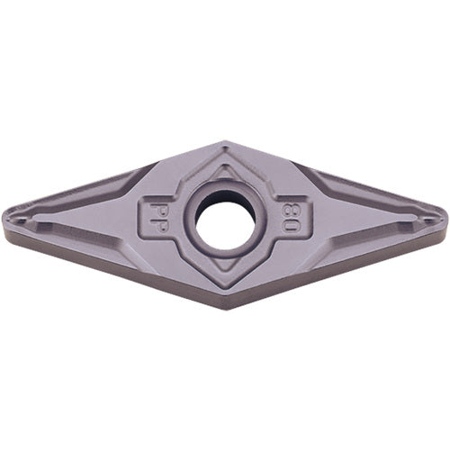 VNMG 3305 PP PV7025, 0.0079″ Corner Radius, 3/16″ Thick, 3/8″ Inscribed Circle, TiCN (MEGACOAT), Diamond, Turning Indexable Insert - Exact Tooling