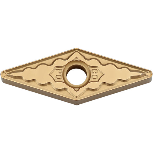 VNMG 333 PQ CA5515, 3/64″ Corner Radius, 3/16″ Thick, 3/8″ Inscribed Circle, TiCnulll2O3/TiN, Diamond, Turning Indexable Insert - Exact Tooling