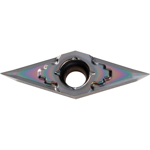 VPGT 2202 MP-CK PDL025, 0.0039″ Corner Radius, 1/8″ Thick, 1/4″ Inscribed Circle, C, Diamond, Turning Indexable Insert - Exact Tooling