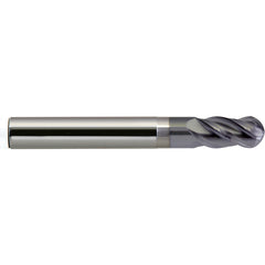‎5/8″ Dia. × 5/8″ Shank × 1-5/8″ DOC × 5 OAL, Carbide nACRo, 4 Flute, Ballnose End Mill - Exact Tooling