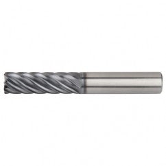 1/2x1/2x1-1/2x3-1/2 .060R 7FL Carbide End Mill-Round Shank-AlTiN - Exact Tooling
