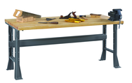 60 x 30 x 33-1/2" - Wood Bench Top Work Bench - Exact Tooling