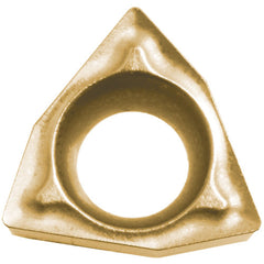 WBMT 15151 DP CA5525, 1/64″ Corner Radius, 3/32″ Thick, 3/16″ Inscribed Circle, TiCnulll2O3/TiN, Trigon, Turning Indexable Insert - Exact Tooling