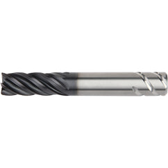 1/2x1/2x1-1/4x3 .030R 5FL Carbide End Mill-Round Shank-AlTiN - Exact Tooling