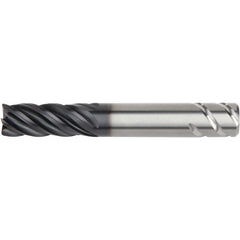 1/2x1/2x1-1/4x3 .030R 5FL Carbide End Mill-Round Shank-AlTiN - Exact Tooling
