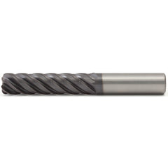 3/8x3/8x1-1/2x4 .030R 5FL Carbide End Mill-Round Shank-AlTiN - Exact Tooling
