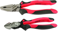 2 Pc. Set Industrial Soft Grip Linemen's Pliers and BiCut Combo Pack - Exact Tooling