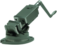 2-Axis Precision Angular Vise 4" Jaw Width, 1-1/2" Jaw Depth - Exact Tooling