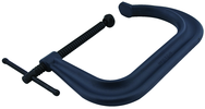 4406, 4400 Series Forged C-Clamp - Extra Deep-Throat, Regular-Duty, 0" - 6" Jaw Opening, 5" Throat Depth - Exact Tooling