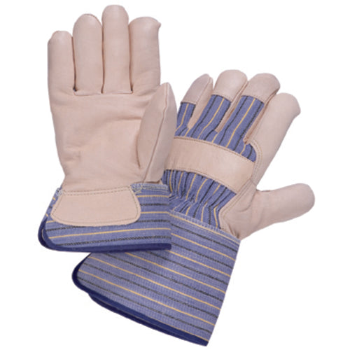 Size S Grain Leather Palm Safety Cuff Glove Y2008S - Exact Tooling