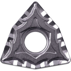 WNMG 433 CQ PV7025, 3/64″ Corner Radius, 3/16″ Thick, 1/2″ Inscribed Circle, TiCN (MEGACOAT), Trigon, Turning Indexable Insert - Exact Tooling