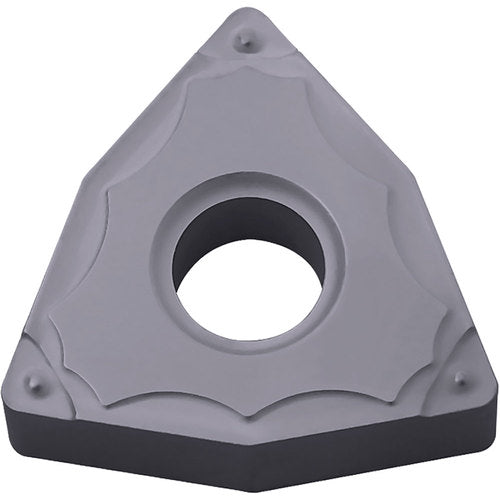 WNMG 432 GP PV7025, 1/32″ Corner Radius, 3/16″ Thick, 1/2″ Inscribed Circle, TiCN (MEGACOAT), Trigon, Turning Indexable Insert - Exact Tooling