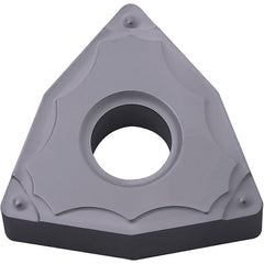 WNMG 432 GP PV7025, 1/32″ Corner Radius, 3/16″ Thick, 1/2″ Inscribed Circle, TiCN (MEGACOAT), Trigon, Turning Indexable Insert - Exact Tooling