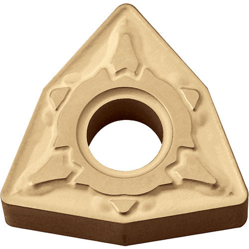 WNMG 432 GT CA525, 1/32″ Corner Radius, 3/16″ Thick, 1/2″ Inscribed Circle, TiCnulll2O3/TiN, Trigon, Turning Indexable Insert - Exact Tooling