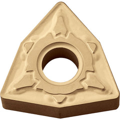 WNMG 432 GT CA5515, 1/32″ Corner Radius, 3/16″ Thick, 1/2″ Inscribed Circle, TiCnulll2O3/TiN, Trigon, Turning Indexable Insert - Exact Tooling