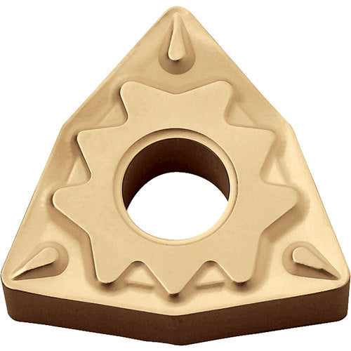 WNMG 331 HQ CA525, 1/64″ Corner Radius, 3/16″ Thick, 3/8″ Inscribed Circle, TiCnulll2O3/TiN, Trigon, Turning Indexable Insert - Exact Tooling