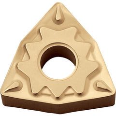 WNMG 332 HQ CA5525, 1/32″ Corner Radius, 3/16″ Thick, 3/8″ Inscribed Circle, TiCnulll2O3/TiN, Trigon, Turning Indexable Insert - Exact Tooling