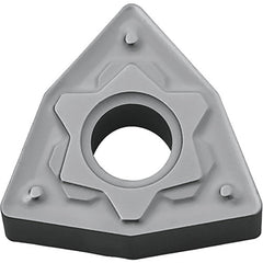 WNMG 433 HS TN60, 3/64″ Corner Radius, 3/16″ Thick, 1/2″ Inscribed Circle, TiCN/NbC, Trigon, Turning Indexable Insert - Exact Tooling