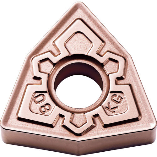 WNMG 431 KG CA310, 1/64″ Corner Radius, 3/16″ Thick, 1/2″ Inscribed Circle, TiCnulll2O3/Ti, Trigon, Turning Indexable Insert - Exact Tooling