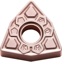 WNMG 434 KH CA315, 1/16″ Corner Radius, 3/16″ Thick, 1/2″ Inscribed Circle, TiCnulll2O3/Ti, Trigon, Turning Indexable Insert - Exact Tooling