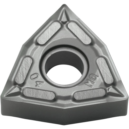 WNMG 432 MQ SW05, 1/32″ Corner Radius, 3/16″ Thick, 1/2″ Inscribed Circle, WC/Co, Trigon, Turning Indexable Insert - Exact Tooling