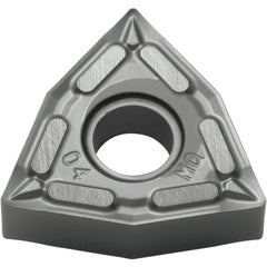 WNMG 432 MQ SW05, 1/32″ Corner Radius, 3/16″ Thick, 1/2″ Inscribed Circle, WC/Co, Trigon, Turning Indexable Insert - Exact Tooling