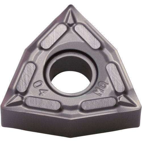 WNMG 431 MQ PR1535, 1/64″ Corner Radius, 3/16″ Thick, 1/2″ Inscribed Circle, MEGACOAT NANO, Trigon, Turning Indexable Insert - Exact Tooling