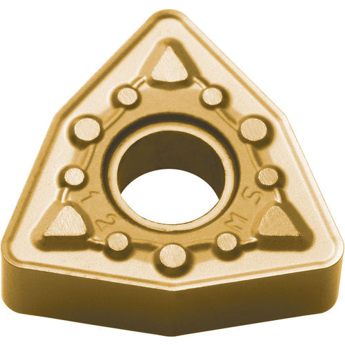 WNMG 432 MS CA6525, 1/32″ Corner Radius, 3/16″ Thick, 1/2″ Inscribed Circle, TiCnulll2O3/TiN, Trigon, Turning Indexable Insert - Exact Tooling