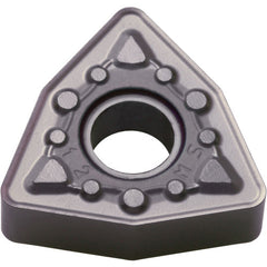 WNMG 433 MS PR1535, 3/64″ Corner Radius, 3/16″ Thick, 1/2″ Inscribed Circle, MEGACOAT NANO, Trigon, Turning Indexable Insert - Exact Tooling