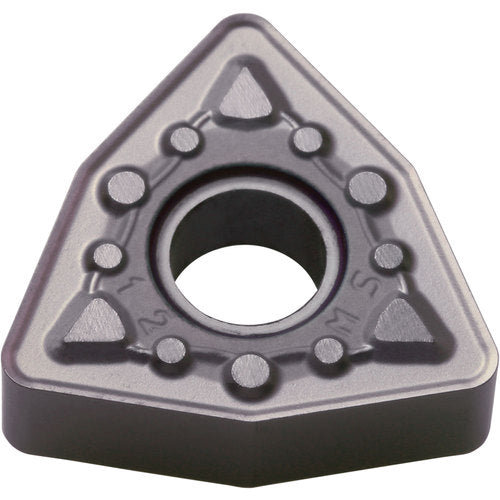 WNMG 433 MS PR1305, 3/64″ Corner Radius, 3/16″ Thick, 1/2″ Inscribed Circle, MEGACOAT, Trigon, Turning Indexable Insert - Exact Tooling