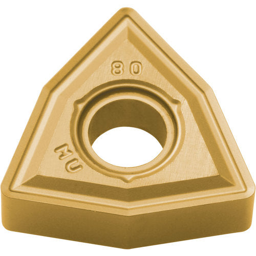WNMG 431 MU CA6525, 1/64″ Corner Radius, 3/16″ Thick, 1/2″ Inscribed Circle, TiCnulll2O3/TiN, Trigon, Turning Indexable Insert - Exact Tooling