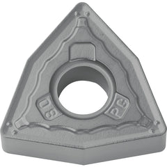 WNMG 431 PG TN610, 1/64″ Corner Radius, 3/16″ Thick, 1/2″ Inscribed Circle, TiCN, Trigon, Turning Indexable Insert - Exact Tooling