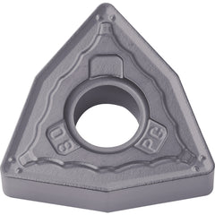 WNMG 432 PG PR1535, 1/32″ Corner Radius, 3/16″ Thick, 1/2″ Inscribed Circle, MEGACOAT NANO, Trigon, Turning Indexable Insert - Exact Tooling