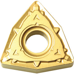 WNMG 431 WP CA5505, 1/64″ Corner Radius, 3/16″ Thick, 1/2″ Inscribed Circle, TiCnulll2O3/TiN, Trigon, Turning Indexable Insert - Exact Tooling