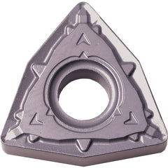 WNMG 432 WP PV7025, 1/32″ Corner Radius, 3/16″ Thick, 1/2″ Inscribed Circle, TiCN (MEGACOAT), Trigon, Turning Indexable Insert - Exact Tooling