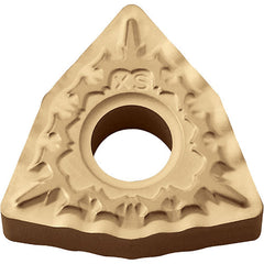 WNMG 432 XS CA5525, 1/32″ Corner Radius, 3/16″ Thick, 1/2″ Inscribed Circle, TiCnulll2O3/TiN, Trigon, Turning Indexable Insert - Exact Tooling