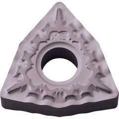 WNMG 432 XS PV7025, 1/32″ Corner Radius, 3/16″ Thick, 1/2″ Inscribed Circle, TiCN (MEGACOAT), Trigon, Turning Indexable Insert - Exact Tooling