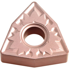 WNMG 432 ZS CA320, 1/32″ Corner Radius, 3/16″ Thick, 1/2″ Inscribed Circle, TiCnulll2O3/Ti, Trigon, Turning Indexable Insert - Exact Tooling