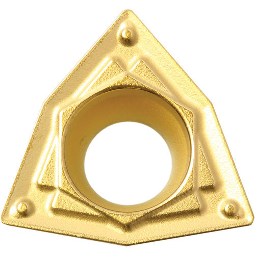 WPMT 2151 HQ CA5525, 1/64″ Corner Radius, 3/32″ Thick, 1/4″ Inscribed Circle, TiCnulll2O3/TiN, Trigon, Turning Indexable Insert - Exact Tooling