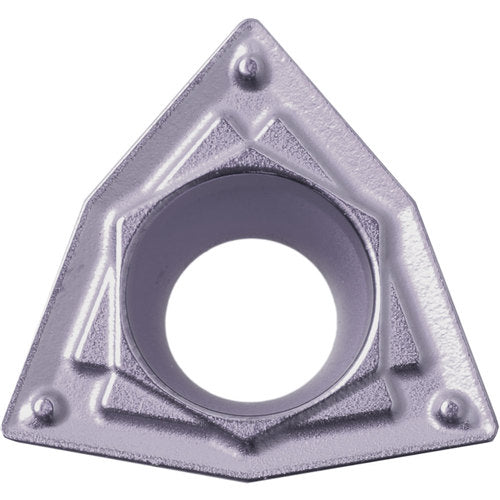 WPMT 321 HQ PV7025, 1/64″ Corner Radius, 1/8″ Thick, 3/8″ Inscribed Circle, TiCN (MEGACOAT), Trigon, Turning Indexable Insert - Exact Tooling