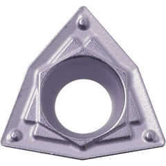 WPMT 322 HQ PV7025, 1/32″ Corner Radius, 1/8″ Thick, 3/8″ Inscribed Circle, TiCN (MEGACOAT), Trigon, Turning Indexable Insert - Exact Tooling