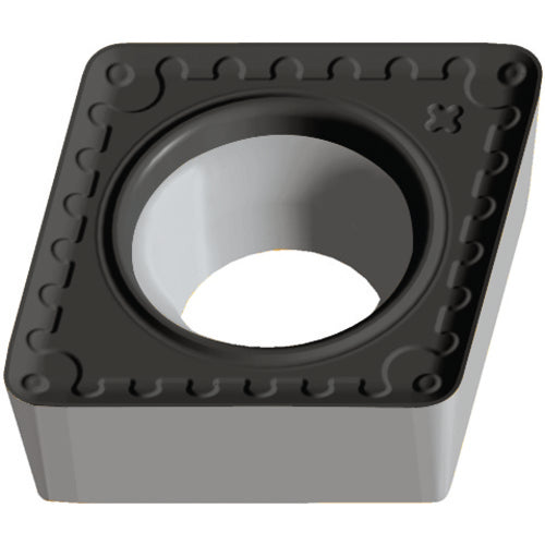 CCMT 432 Single-sided|T WPP20S, 1/32″ Corner Radius, 3/16″ Thick, 1/2″ Inscribed Circle, 80° Diamond, Turning Indexable Insert - Exact Tooling