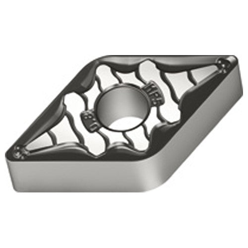 DNMG 431 G|Double-sided WPP10S, 1/64″ Corner Radius, 3/16″ Thick, 1/2″ Inscribed Circle, 55° Diamond, Turning Indexable Insert - Exact Tooling
