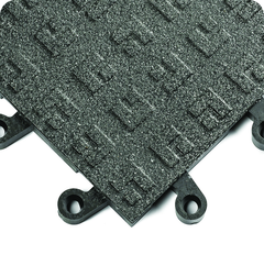 ErgoDeckÂ Heavy Duty Tiles SolidÂ with GritShield 18" x 18" x 7/8" Thick - Black - Exact Tooling