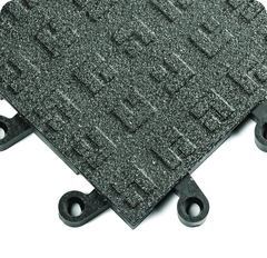 ErgoDeck General PupposeÂ Solid w/ GritShieldÂ Egronomic TilesÂ 18" x 18" x 7/8" Thick (Black) - Exact Tooling