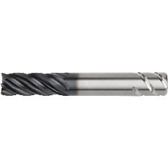 3/16x3/16x3/4x2-1/2 .015R 5FL Carbide End Mill-Round Shank-AlTiN - Exact Tooling